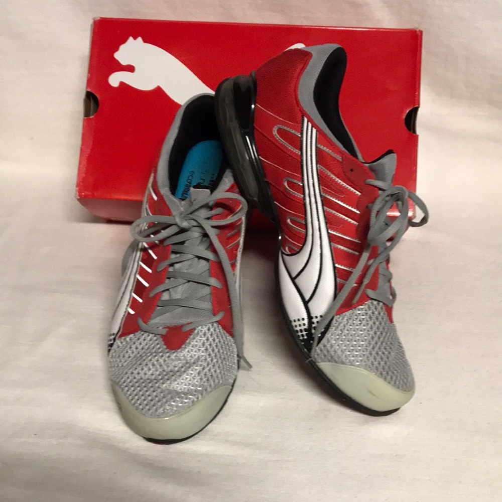 Puma Voltaic 3 Gray Violet-Red-Black Mens Sneakers - Size 13